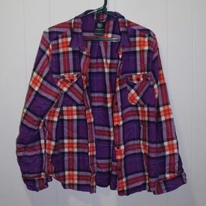 American Eagle Button-Down Flannel Shirt